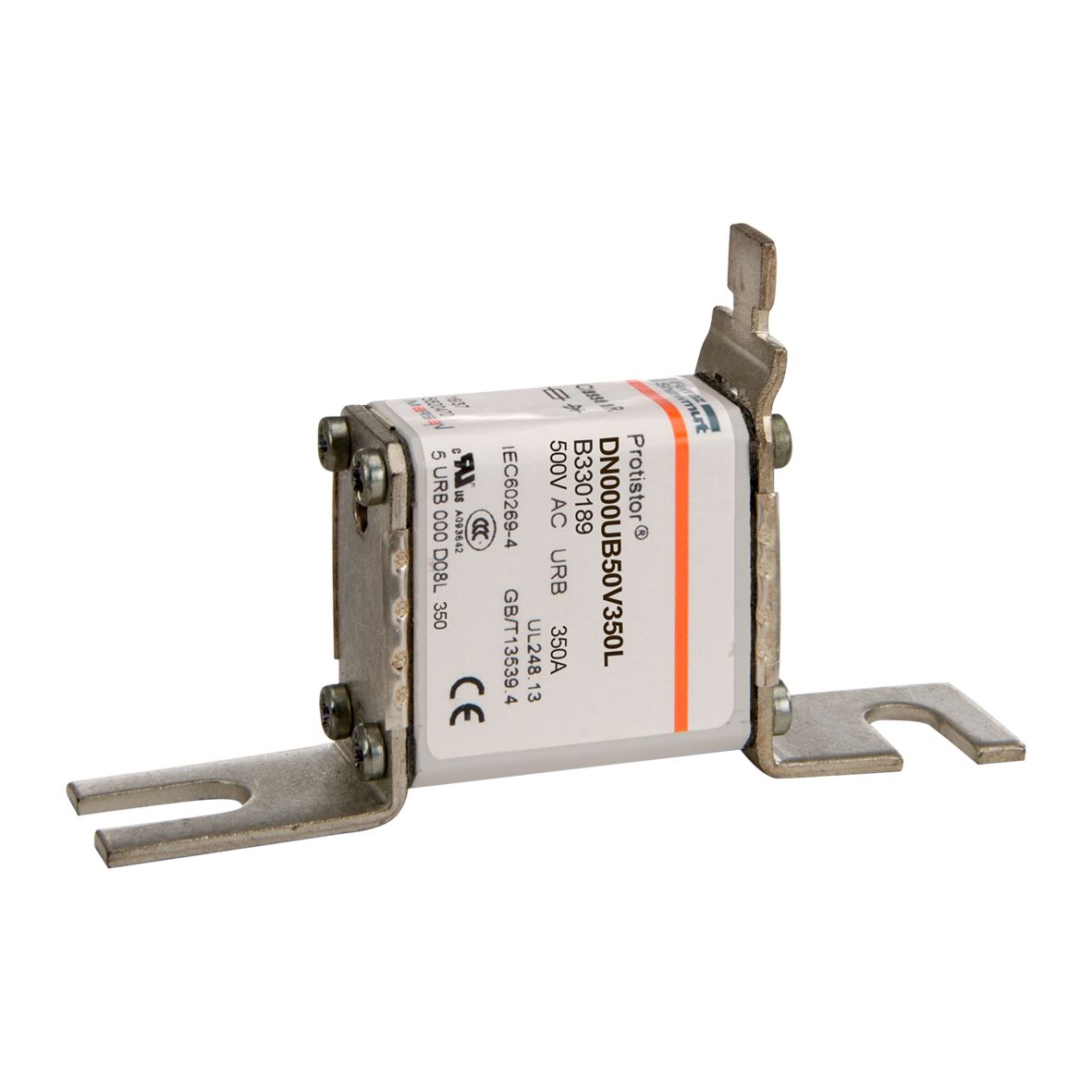B330189 - Size 000 DIN80, vertical body, for monitoring micro-contact aR 350 A 500VAC